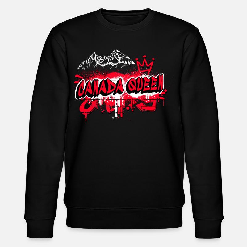 Canada Queen Drapeaux Graffiti Design - Sweat bio CHANGER Stanley/Stella Unisexe - noir