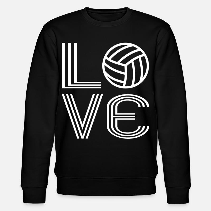 Volleyball-Volleyball - Stanley/Stella Unisex Bio-Sweatshirt CHANGER  - Schwarz