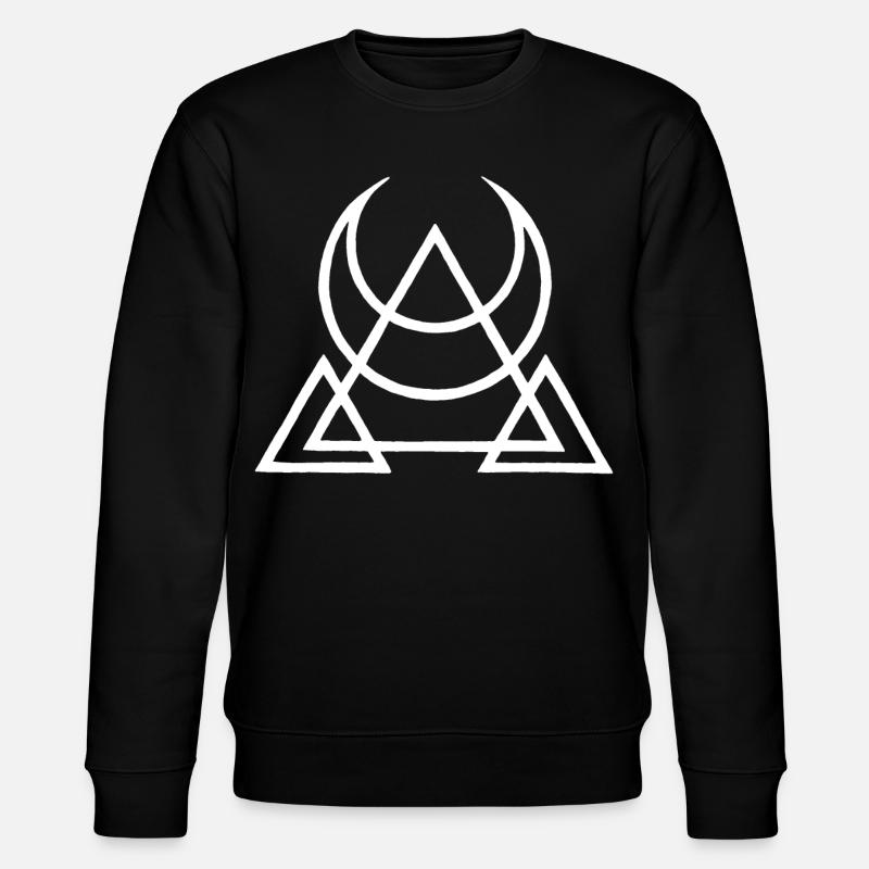 symbole blanc des pyramides égyptiennes - Sweat bio CHANGER Stanley/Stella Unisexe - noir