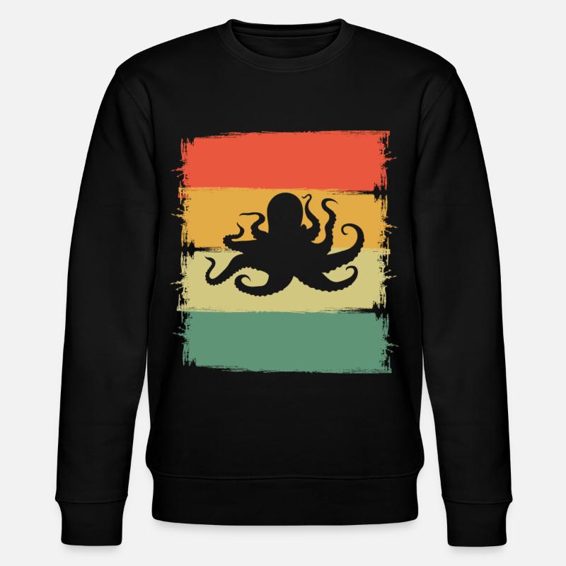 Octopus Octopus Octopus Octopus - Stanley/Stella CHANGER Unisex Organic Sweatshirt - black