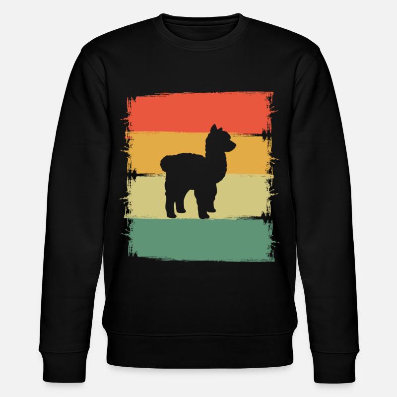 Alpaka - Stanley/Stella Unisex Bio-Sweatshirt CHANGER  - Schwarz