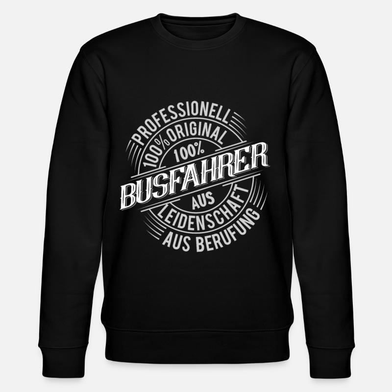 Busfahrer - Stanley/Stella Unisex Bio-Sweatshirt CHANGER  - Schwarz