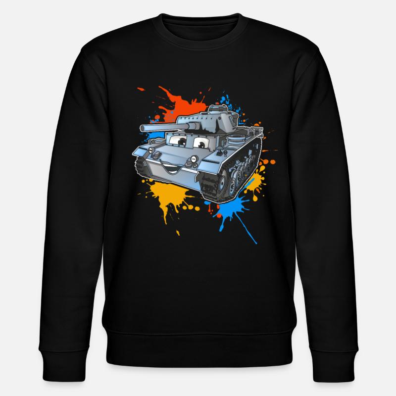 Panzer - Stanley/Stella Unisex Bio-Sweatshirt CHANGER  - Schwarz