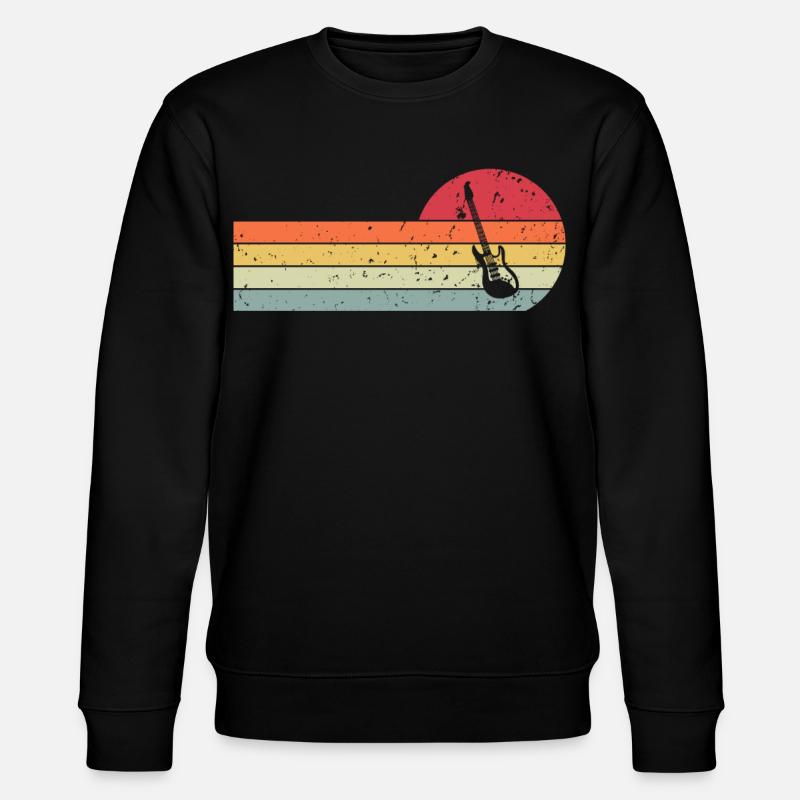 Gitarre - Stanley/Stella Unisex Bio-Sweatshirt CHANGER  - Schwarz