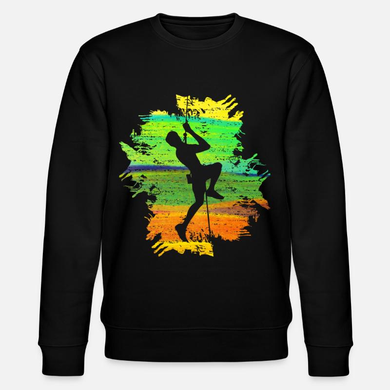 Climb Strong Männer Geschenk - Stanley/Stella Unisex Bio-Sweatshirt CHANGER  - Schwarz