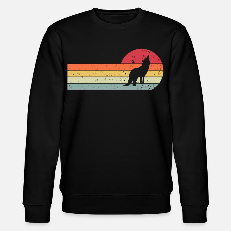 Wolf - Stanley/Stella Unisex Bio-Sweatshirt CHANGER  - Schwarz