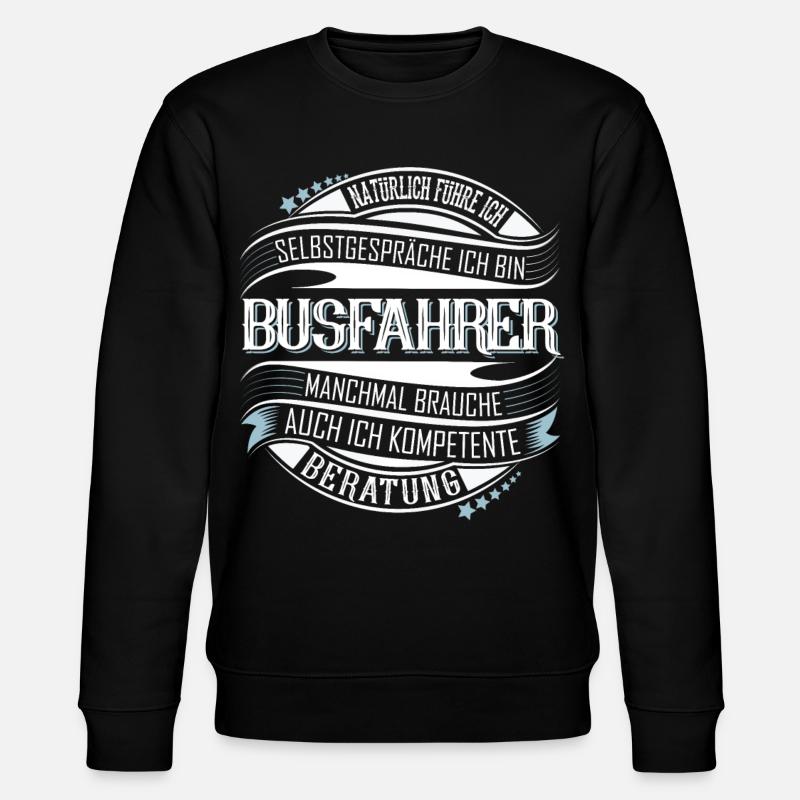 Busfahrer - Stanley/Stella Unisex Bio-Sweatshirt CHANGER  - Schwarz