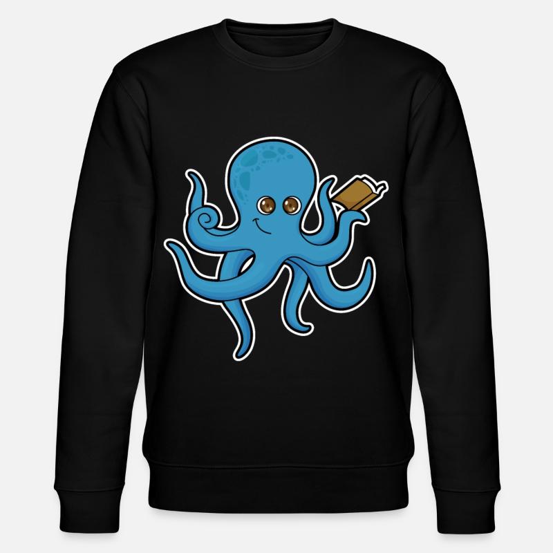 Krake Buch - Stanley/Stella Unisex Bio-Sweatshirt CHANGER - Schwarz