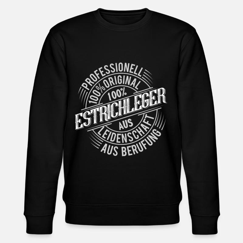 Estrichleger - Stanley/Stella Unisex Bio-Sweatshirt CHANGER  - Schwarz