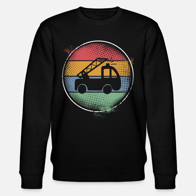 Fire engine - Stanley/Stella CHANGER Unisex Organic Sweatshirt - black