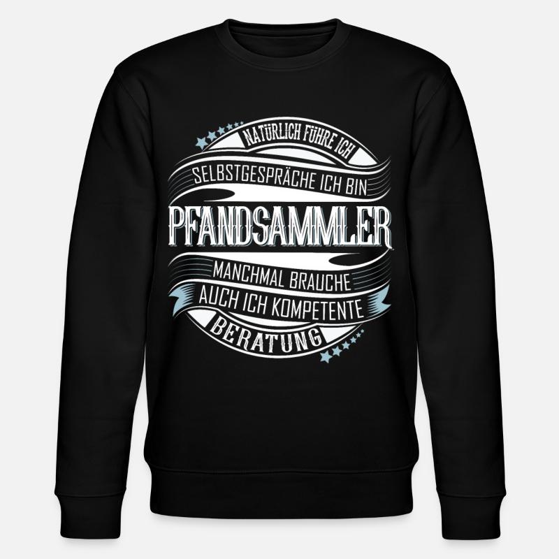 Pfandsammler - Stanley/Stella Unisex Bio-Sweatshirt CHANGER  - Schwarz