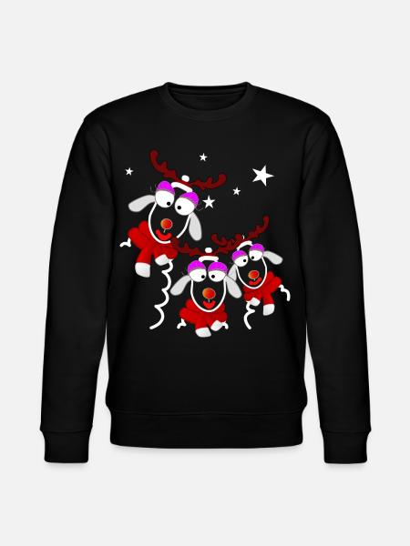 Reindeer Ladies Noël - Sweat bio CHANGER Stanley/Stella Unisexe - noir