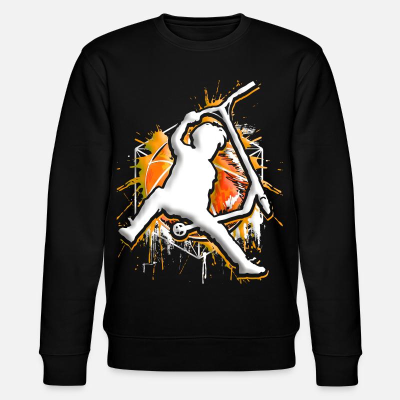 Scooter - Stuntscooter - Trottinette - Tretroller - Stanley/Stella CHANGER Unisex Organic Sweatshirt - black
