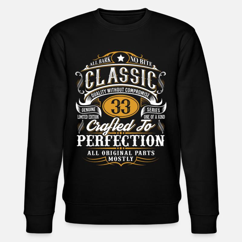 33rd birthday - Stanley/Stella CHANGER Unisex Organic Sweatshirt - black