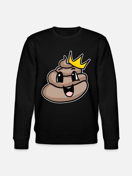 Poop King - Stanley/Stella CHANGER Unisex Organic Sweatshirt - black