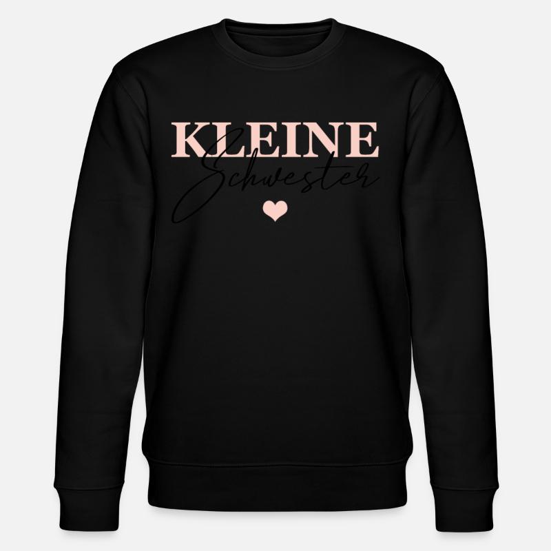 Kleine Schwester - Stanley/Stella Unisex Bio-Sweatshirt CHANGER  - Schwarz