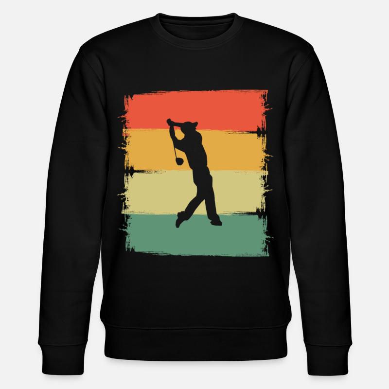 Golf Golfer - Stanley/Stella Unisex Bio-Sweatshirt CHANGER  - Schwarz