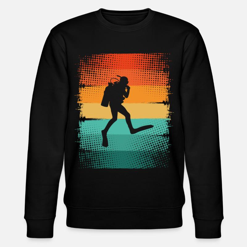 Taucher Tauchen - Stanley/Stella Unisex Bio-Sweatshirt CHANGER - Schwarz