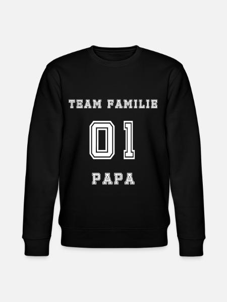 Team Family 01 Papa - Stanley/Stella Unisex Bio-Sweatshirt CHANGER - Schwarz