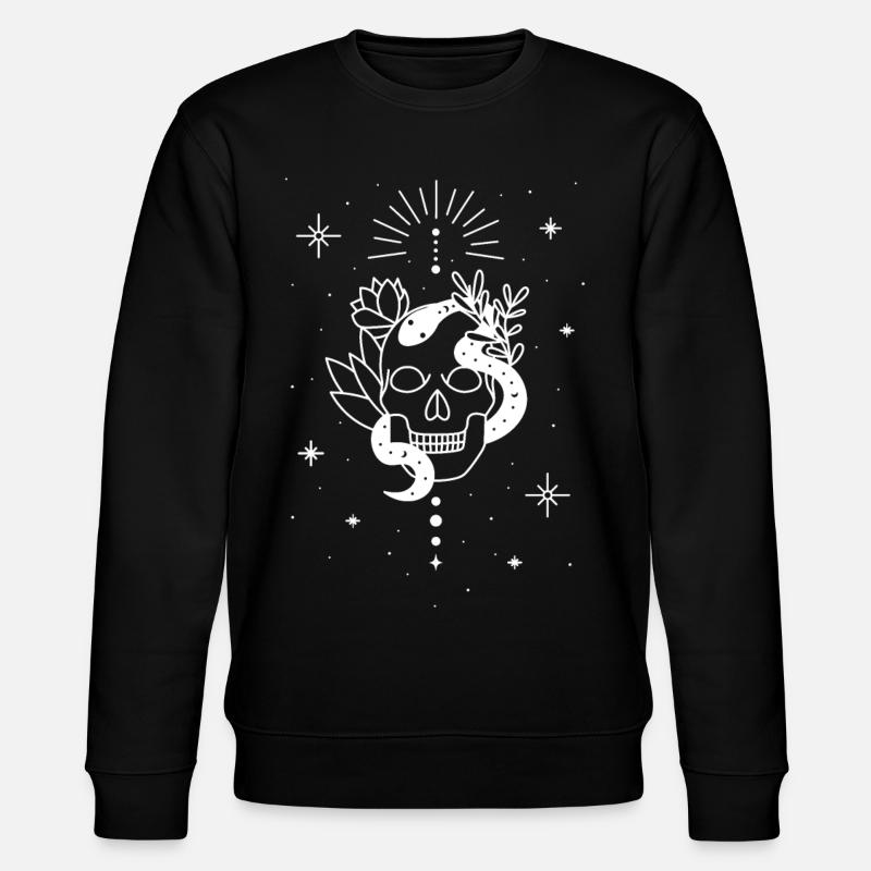 Trippy Occult Skeleton Serpent - Sweat bio CHANGER Stanley/Stella Unisexe - noir