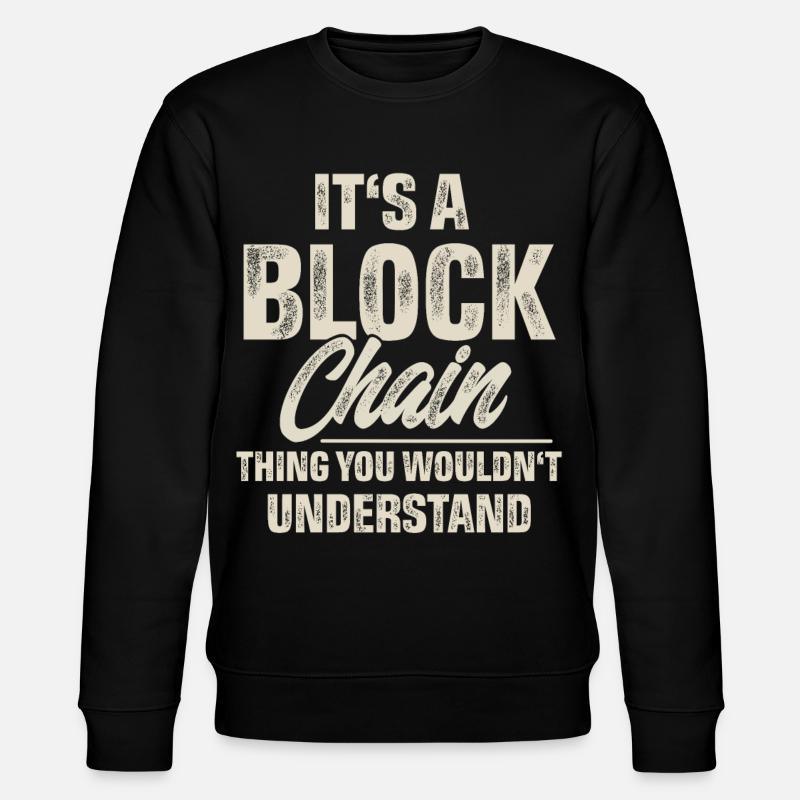 Crypto Blockchain - Sweat bio CHANGER Stanley/Stella Unisexe - noir