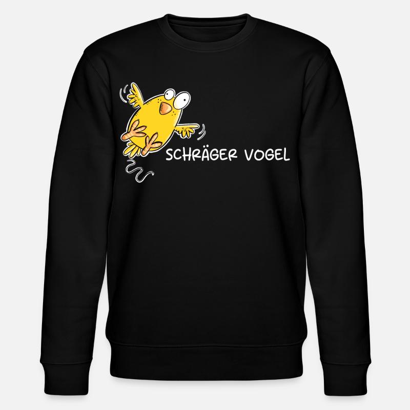Schräger Vogel I Statement Spruch - Stanley/Stella Unisex Bio-Sweatshirt CHANGER - Schwarz