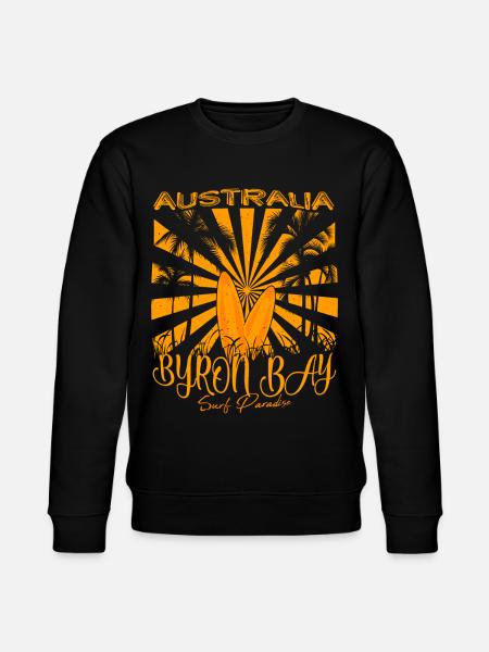 Byron Bay Australia Surfing Paradise - Stanley/Stella CHANGER Unisex Organic Sweatshirt - black