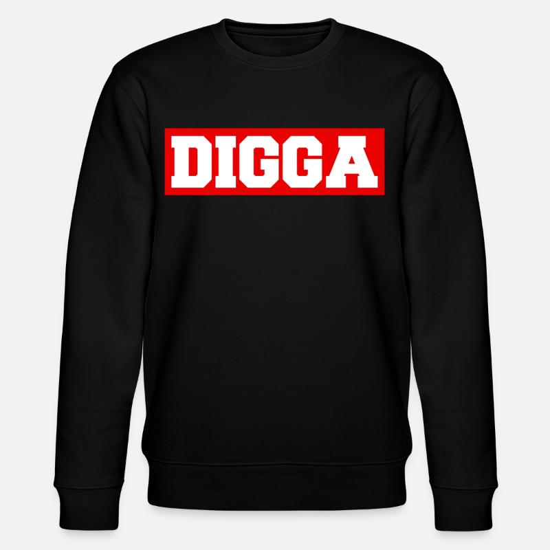Digga - Stanley/Stella Unisex Bio-Sweatshirt CHANGER  - Schwarz