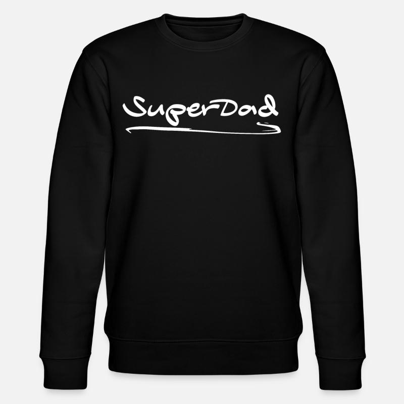 Super Dad - Stanley/Stella Unisex Bio-Sweatshirt CHANGER  - Schwarz