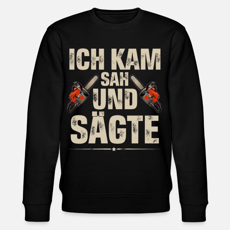 Holzfäller - Stanley/Stella Unisex Bio-Sweatshirt CHANGER  - Schwarz