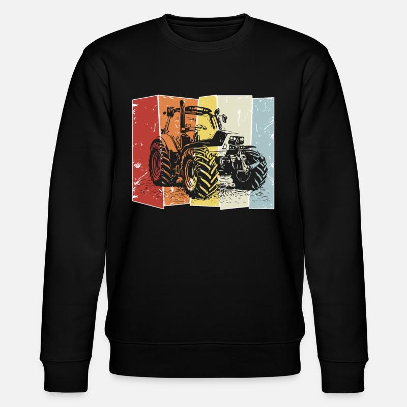 Traktor Deutz retro - Stanley/Stella Unisex Bio-Sweatshirt CHANGER - Schwarz