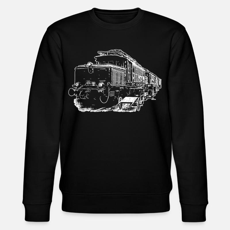 E94 Train The Crocodile - Stanley/Stella CHANGER Unisex Organic Sweatshirt - black