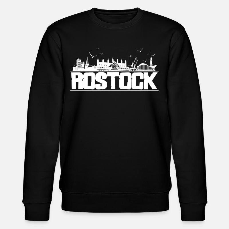Rostock - Skyline - Stanley/Stella Unisex Bio-Sweatshirt CHANGER  - Schwarz