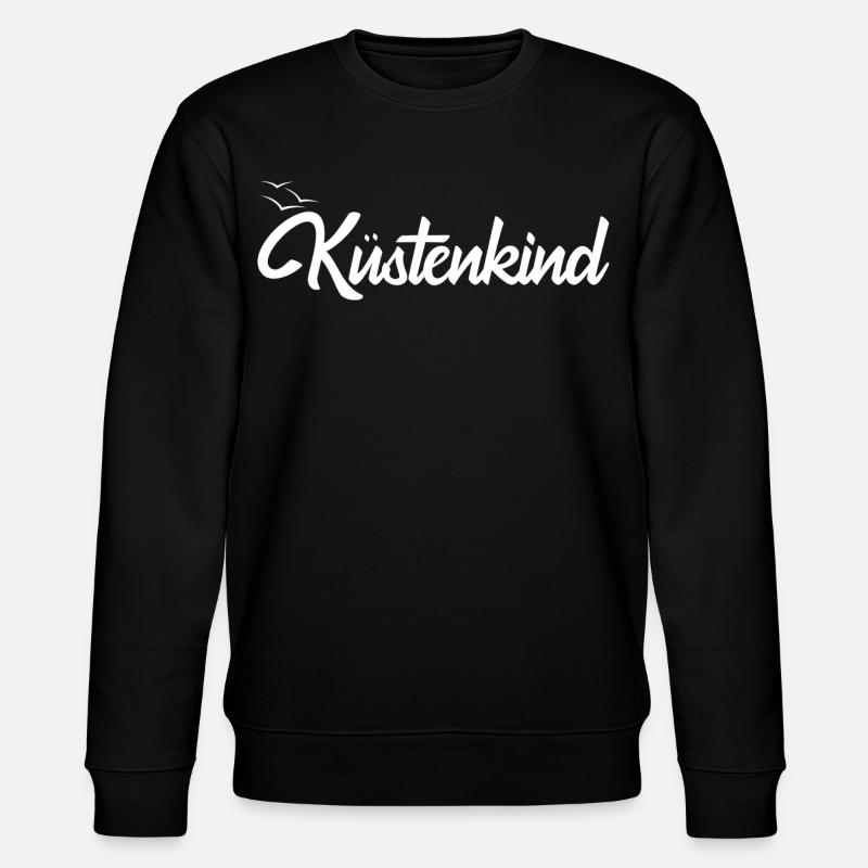 Küstenkind - Stanley/Stella Unisex Bio-Sweatshirt CHANGER  - Schwarz