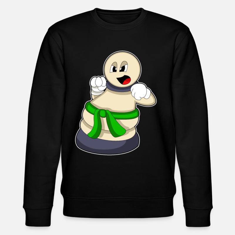 Schachfigur Bauer beim Schach - Stanley/Stella Unisex Bio-Sweatshirt CHANGER  - Schwarz