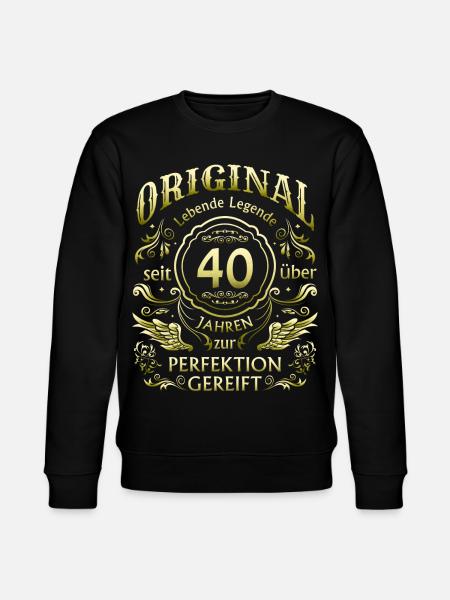 40 years matured - Stanley/Stella CHANGER Unisex Organic Sweatshirt - black