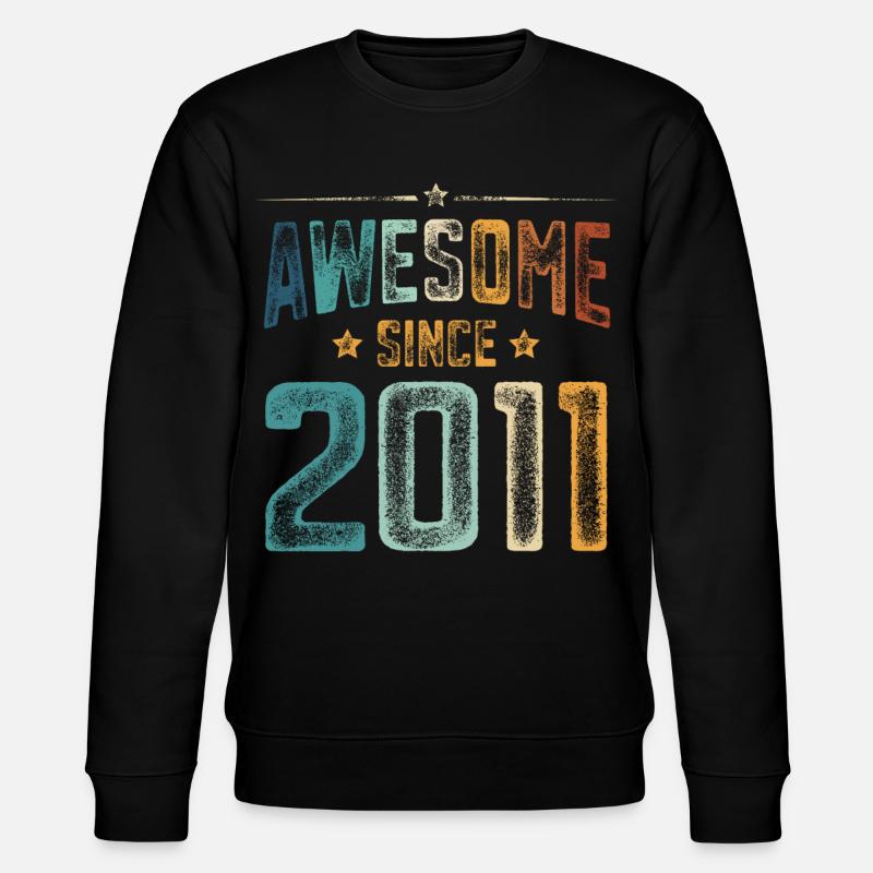 2011 Naissance Année de naissance - Sweat bio CHANGER Stanley/Stella Unisexe - noir