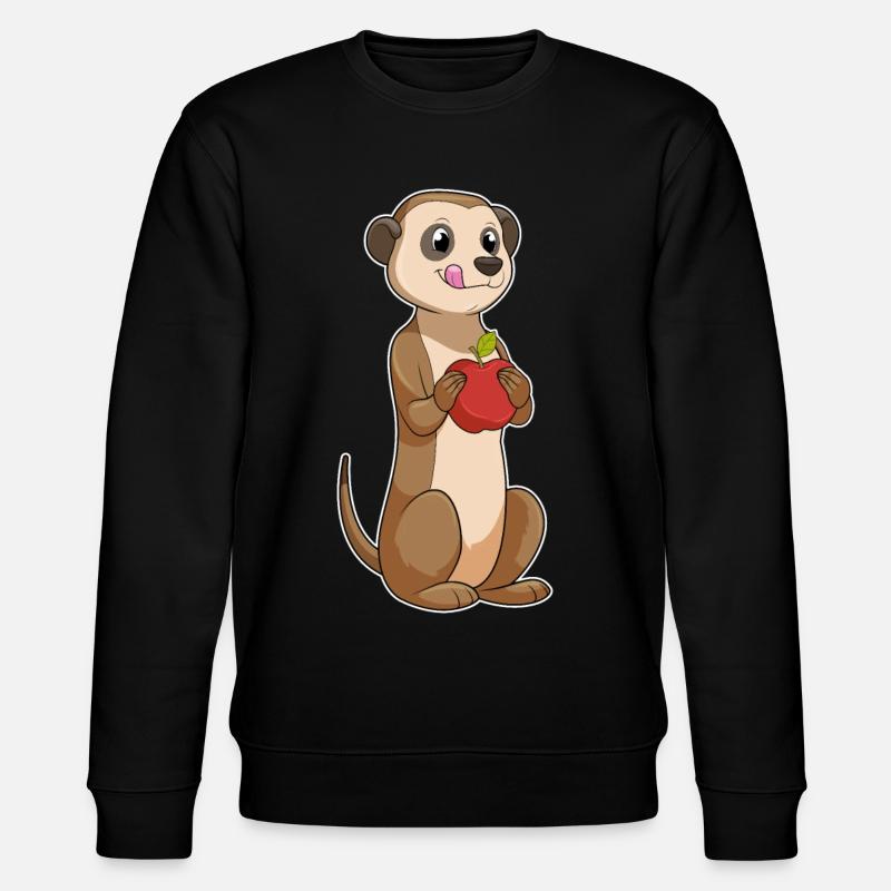 Erdmännchen Apfel - Stanley/Stella Unisex Bio-Sweatshirt CHANGER - Schwarz