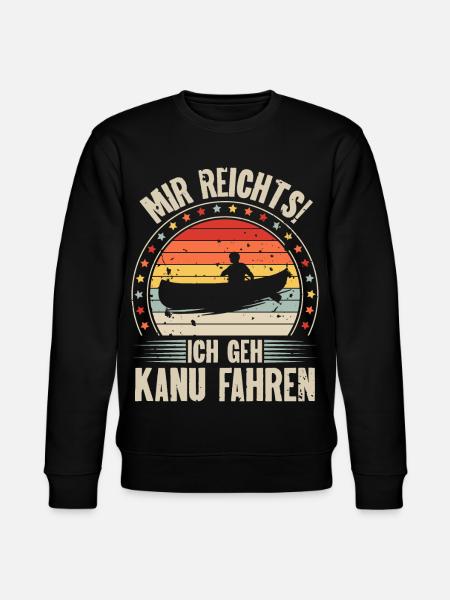 Kanu Kanut Kanutin Kanufahrer - Stanley/Stella Unisex Bio-Sweatshirt CHANGER - Schwarz