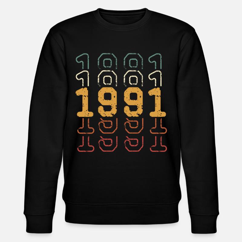 1991 - Stanley/Stella Unisex Bio-Sweatshirt CHANGER  - Schwarz