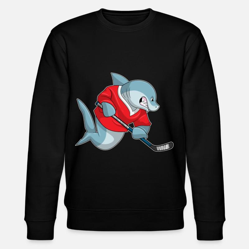 Hai Eishockey Eishockeyschläger - Stanley/Stella CHANGER Unisex Organic Sweatshirt - black