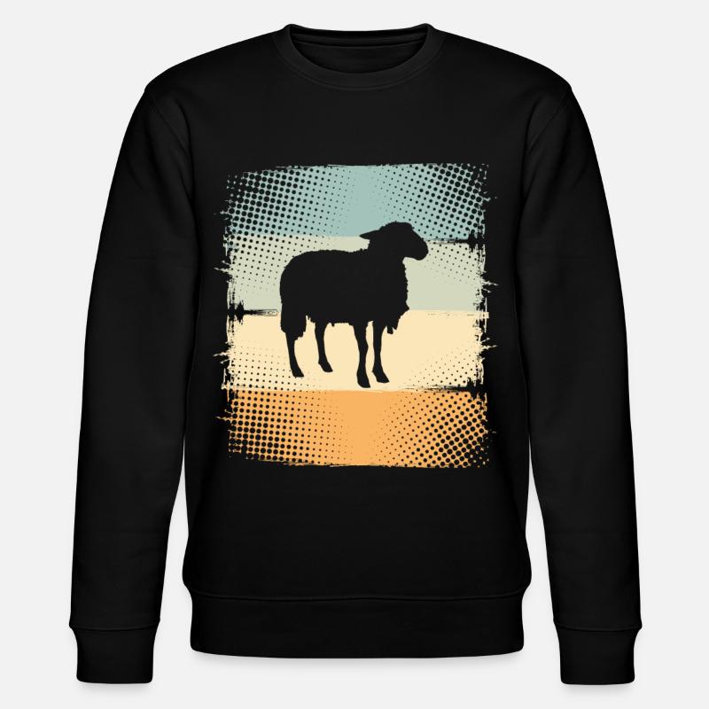 Schaf - Stanley/Stella Unisex Bio-Sweatshirt CHANGER  - Schwarz