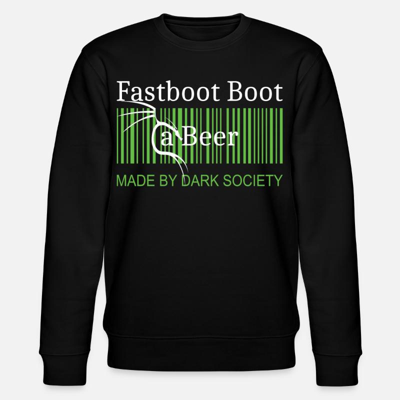 Fastboot Boot a Beer - Stanley/Stella CHANGER Unisex Organic Sweatshirt - black