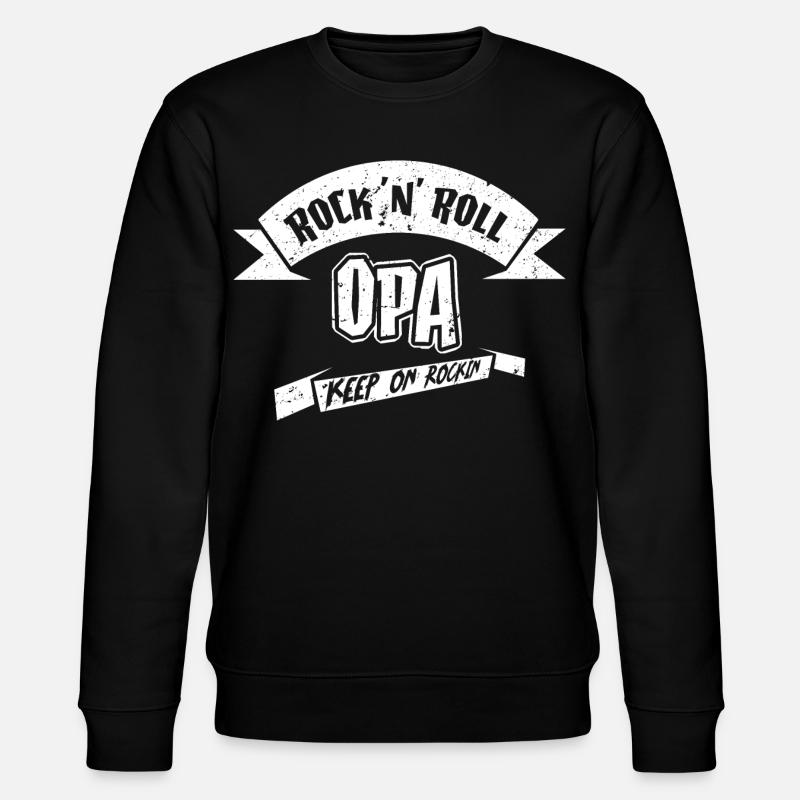coolster Opa - Stanley/Stella Unisex Bio-Sweatshirt CHANGER  - Schwarz