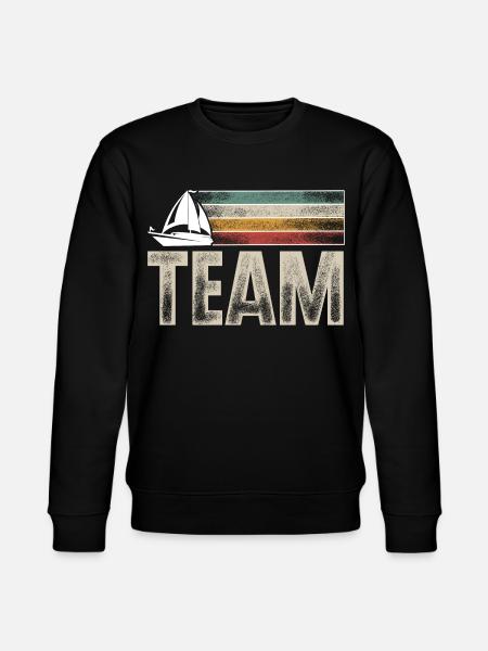 Sailing Sailor Sailboat Team Crew - Stanley/Stella CHANGER Unisex Organic Sweatshirt - black