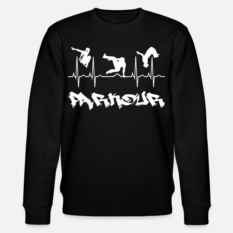 Parkour - Stanley/Stella Unisex Bio-Sweatshirt CHANGER  - Schwarz