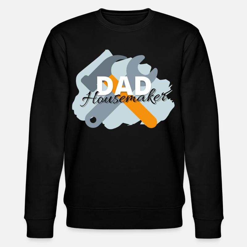 Dad Housemaker - Stanley/Stella CHANGER Unisex Organic Sweatshirt - black