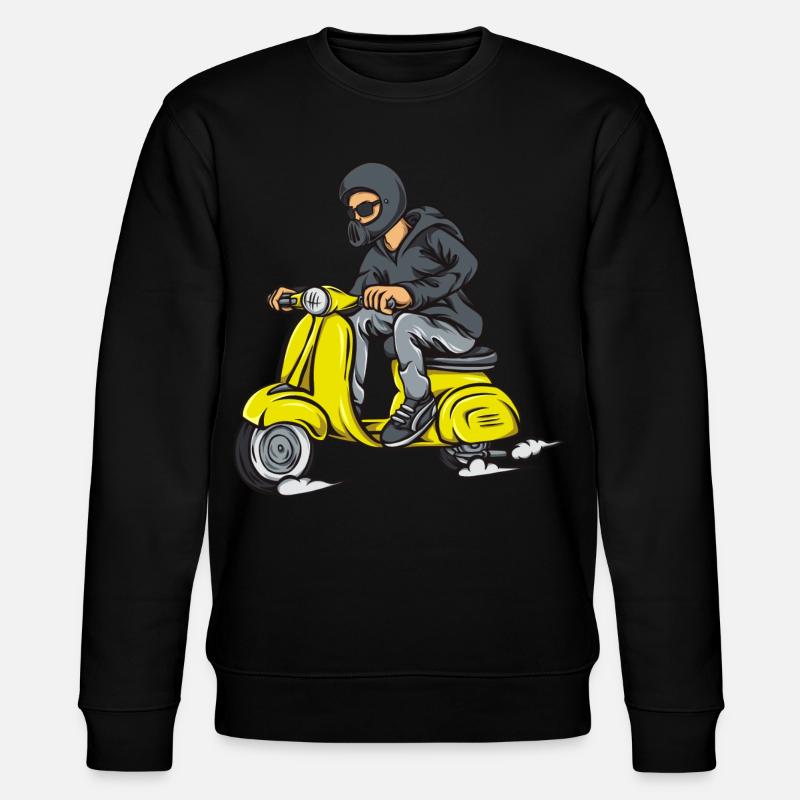 Pilote de scooter masqué en sweat à capuche - Sweat bio CHANGER Stanley/Stella Unisexe - noir