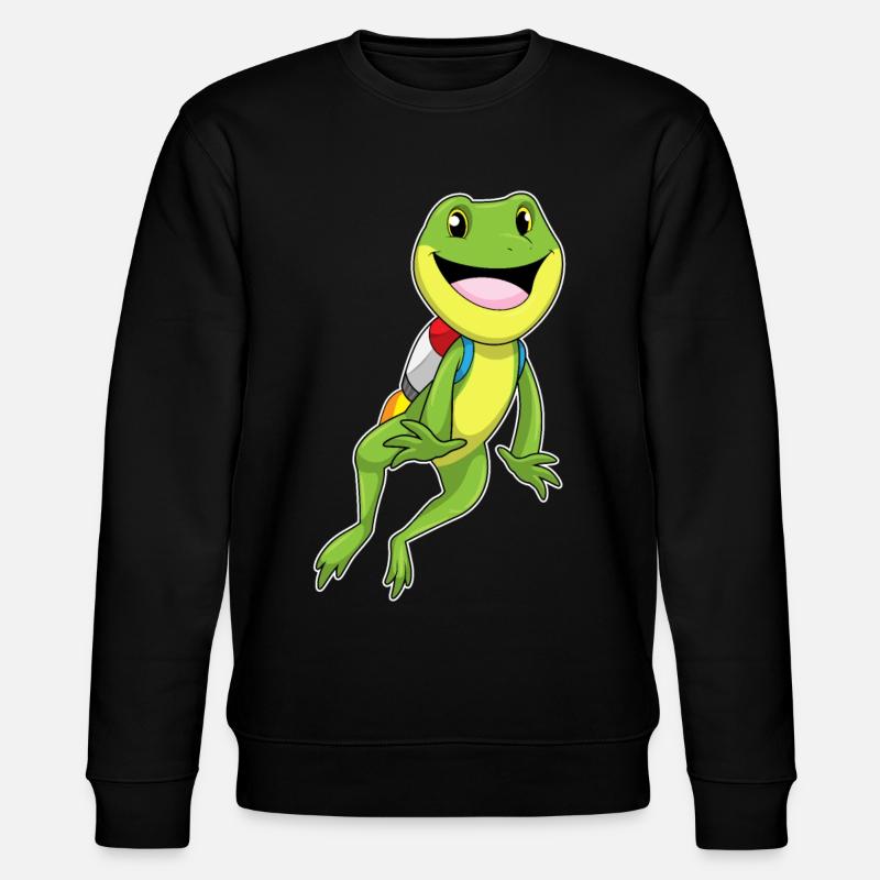 Frosch Jetpack - Stanley/Stella Unisex Bio-Sweatshirt CHANGER - Schwarz