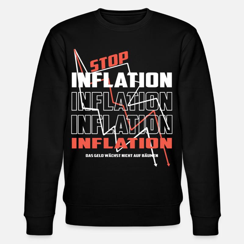 Stop Inflation - Stanley/Stella Unisex Bio-Sweatshirt CHANGER - Schwarz